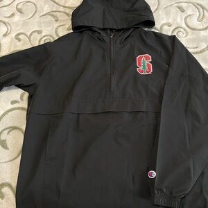 Stanford Champion Kids Black Pullover Raincoat